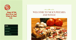 Desktop Screenshot of nickspizzaplantcity.com